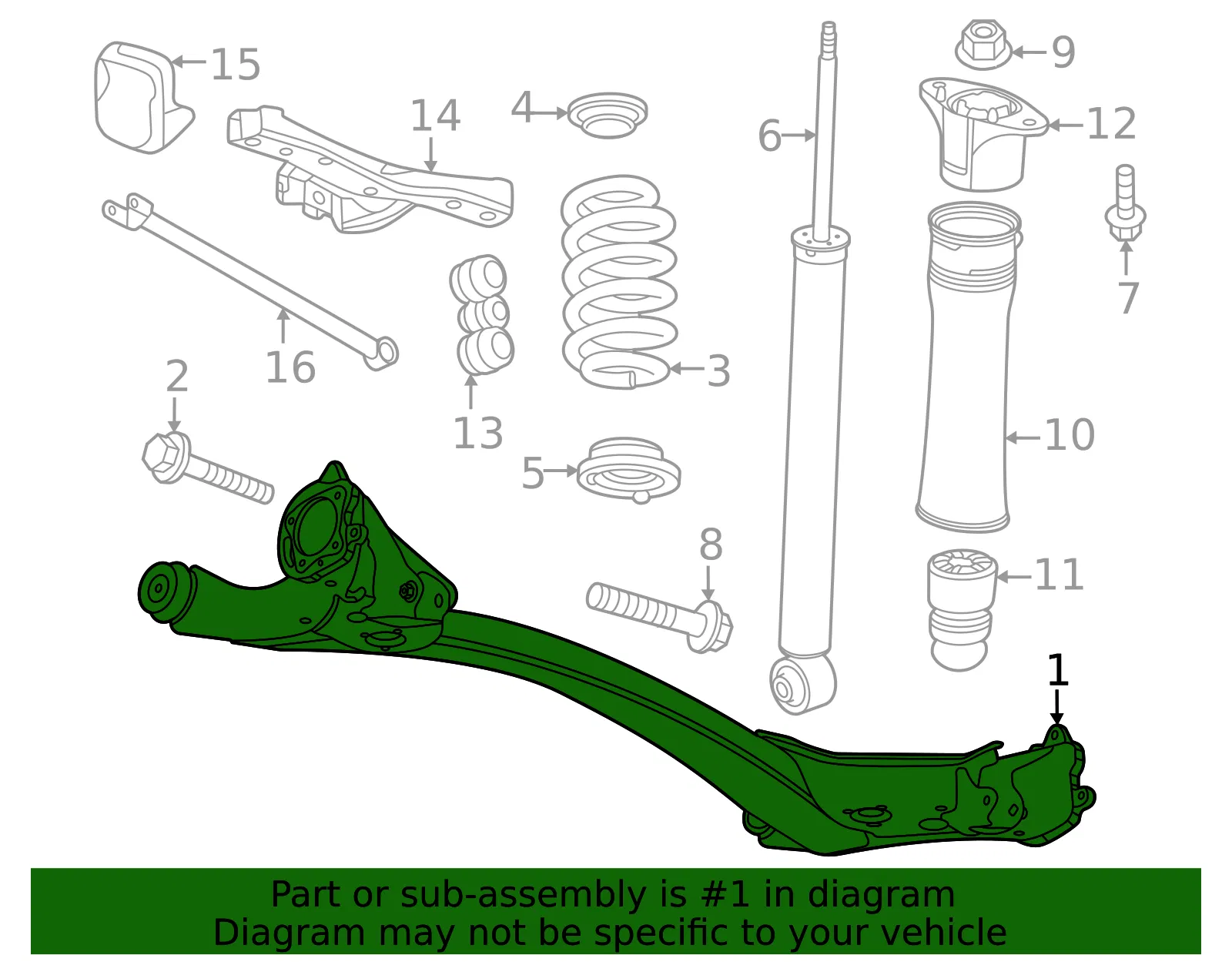 Axle Beam - GM (42818455) - view 3