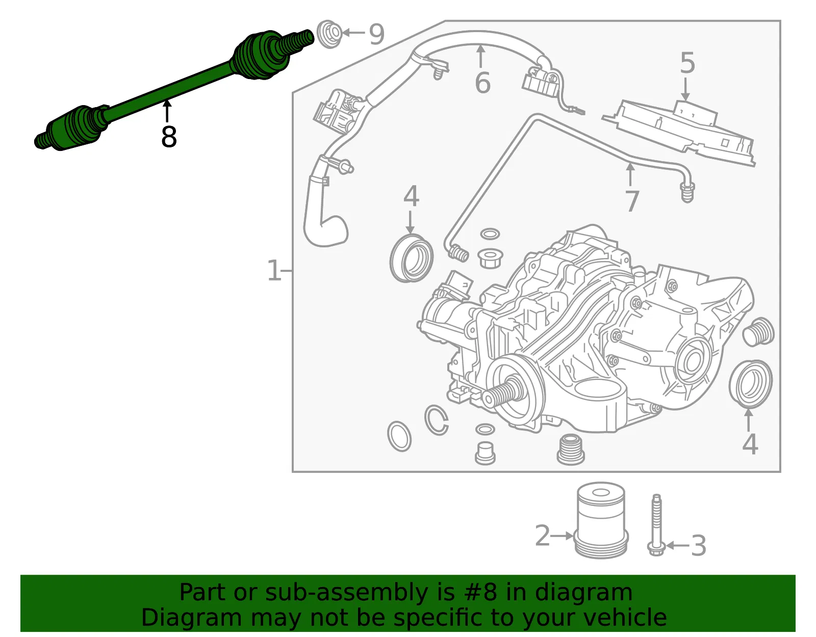 Axle Assembly - GM (42861239) - view 6