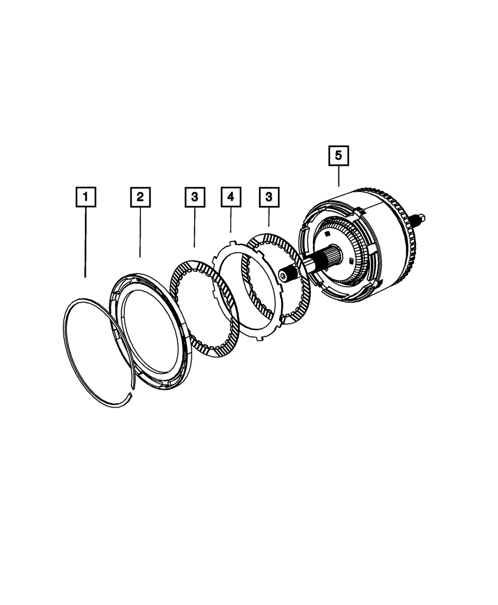 Reverse Clutch Snap Ring - Mopar (4412872) - view 2
