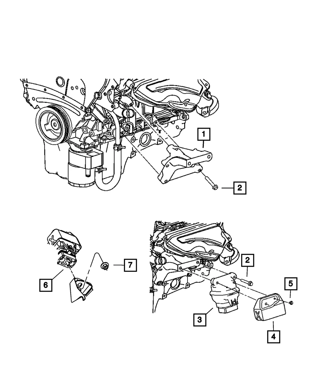 Engine Mount Bracket, Left - Mopar (4578051AC) - view 5