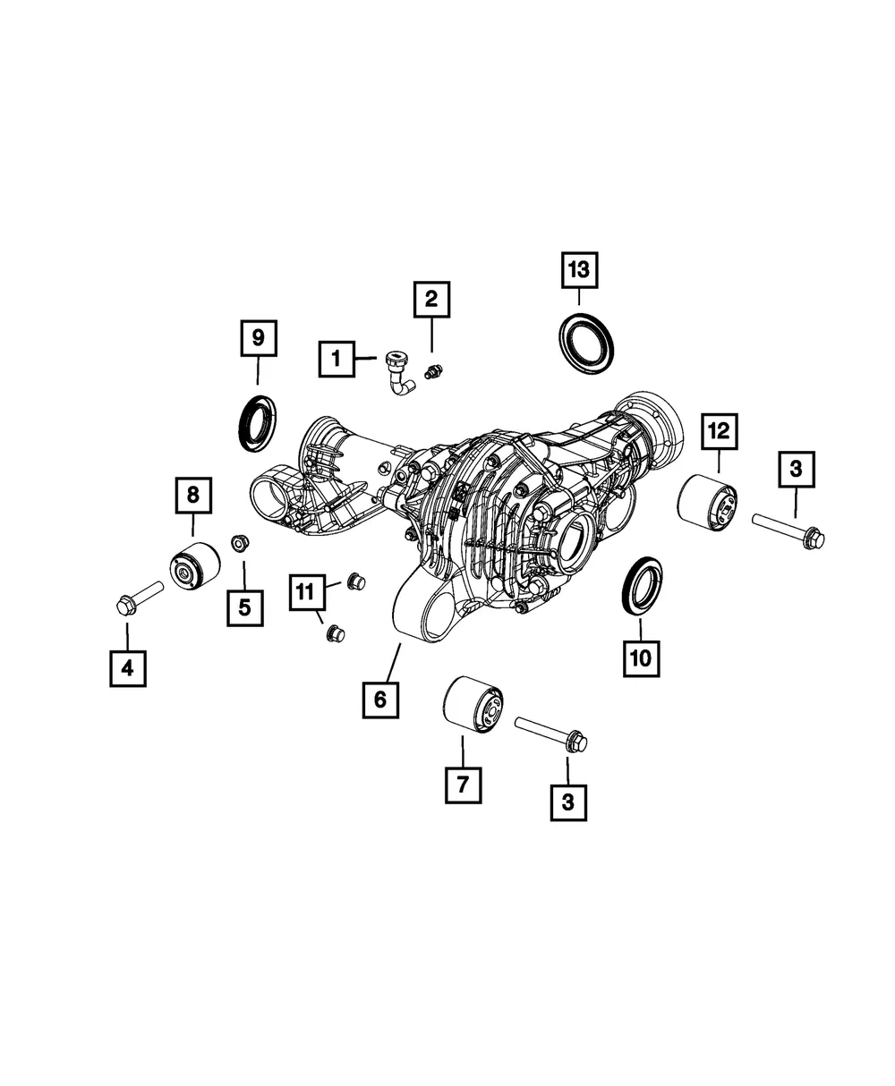 Axle Mounting Isolator - Mopar (4578845AB) - view 5