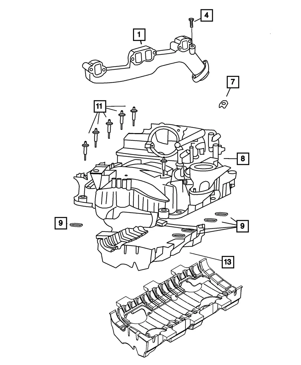 Intake Manifold - Mopar (4591846aj)