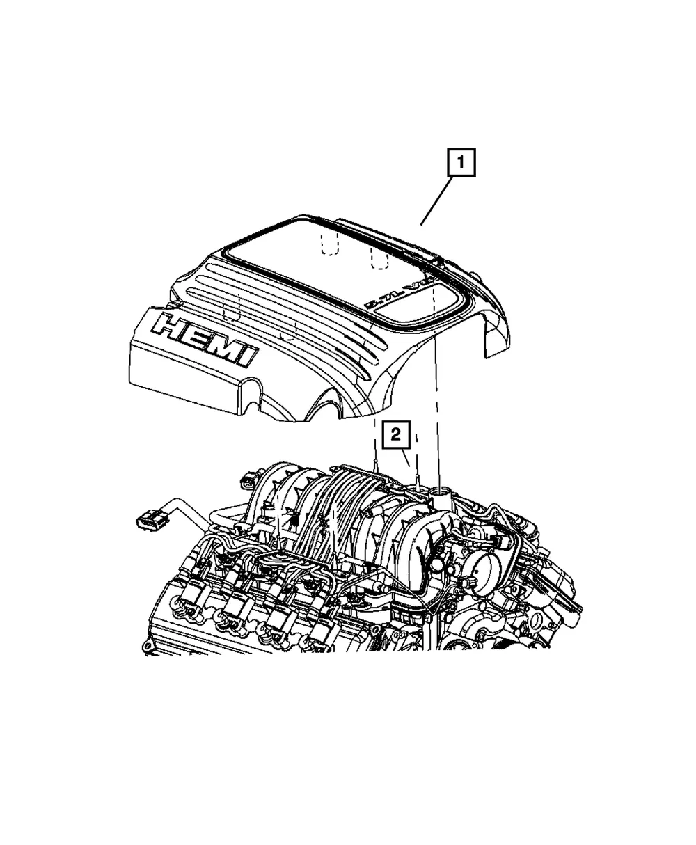 Engine Cover - Mopar (4591895AI) - view 6