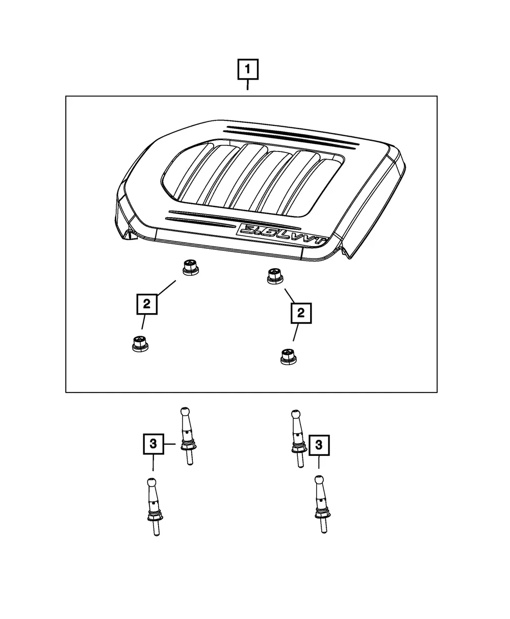 Engine Cover - Mopar (4593876ad) - view 3