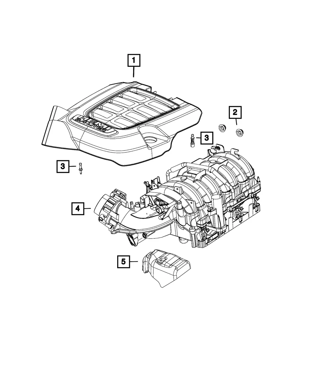 Engine Cover - Mopar (4627495AC) - view 7