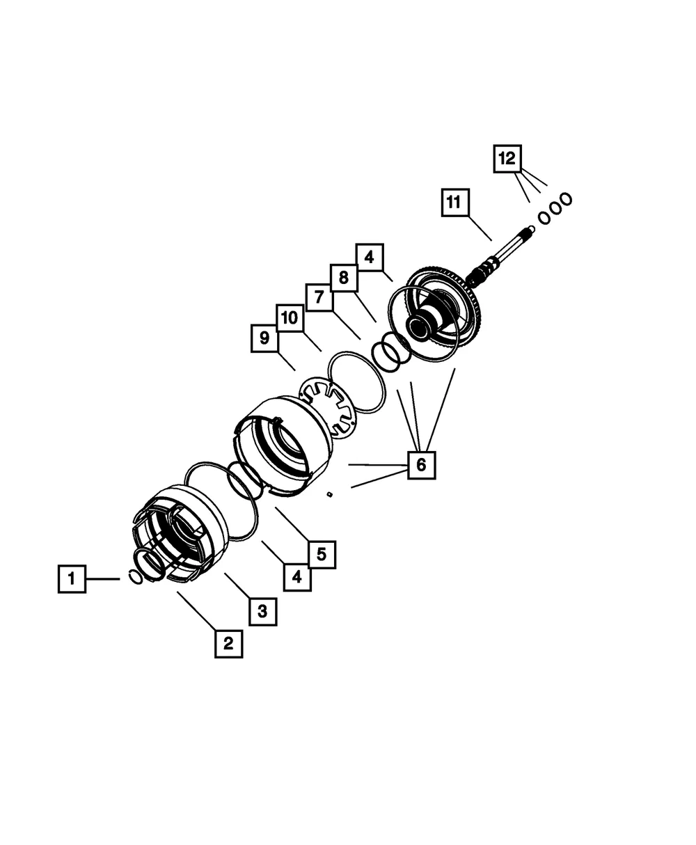 Reverse Servo Piston Seal - Mopar (4659056) - view 3