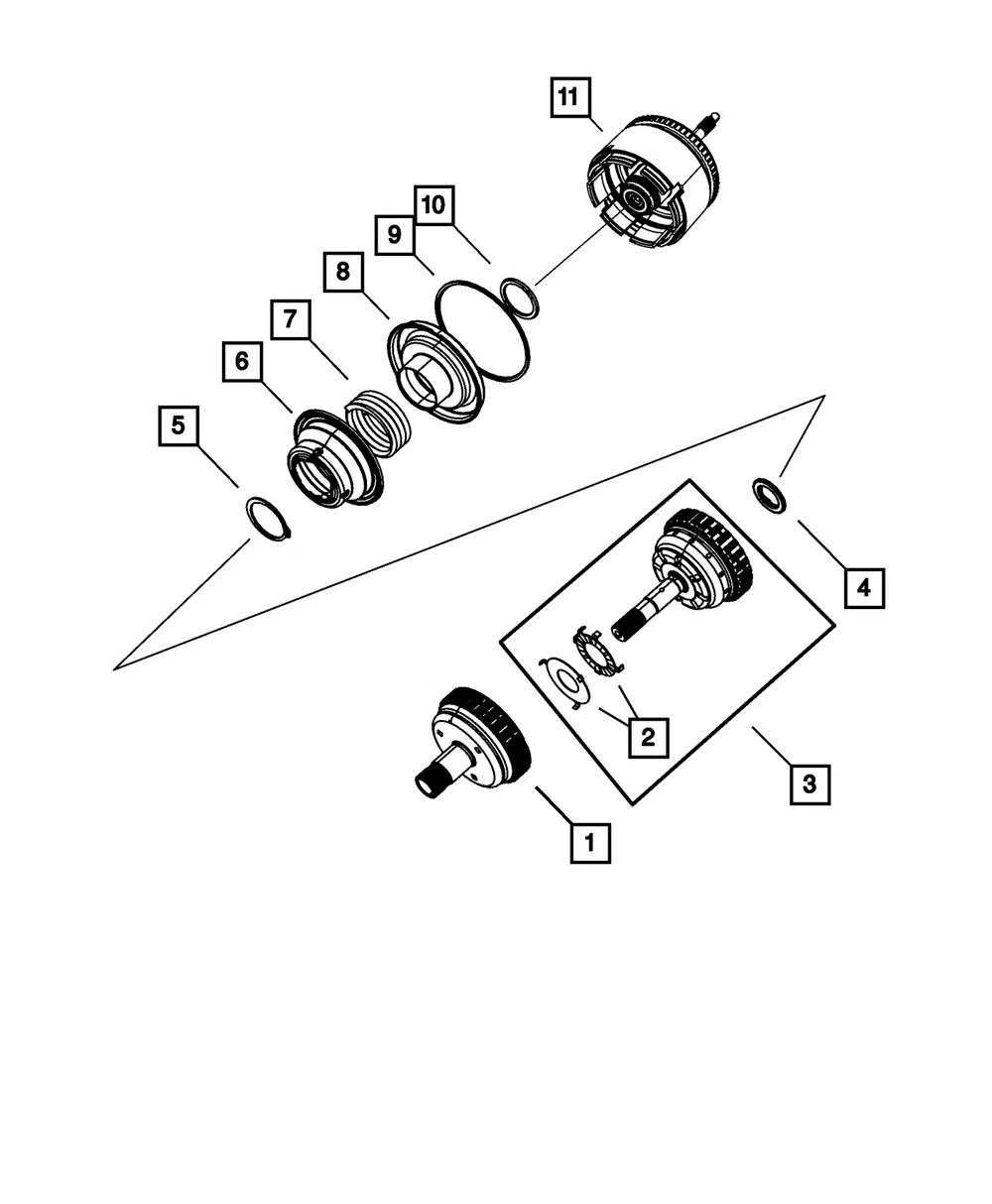Piston Outer Seal - Mopar (4659871) - view 2
