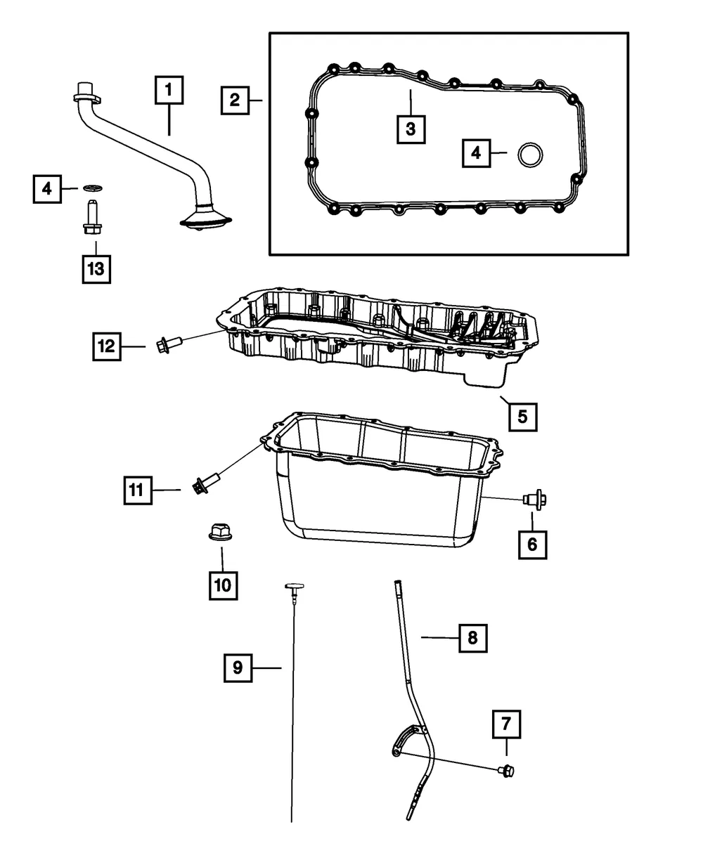 Engine Oil Pickup - Mopar (4666028AA) - view 5