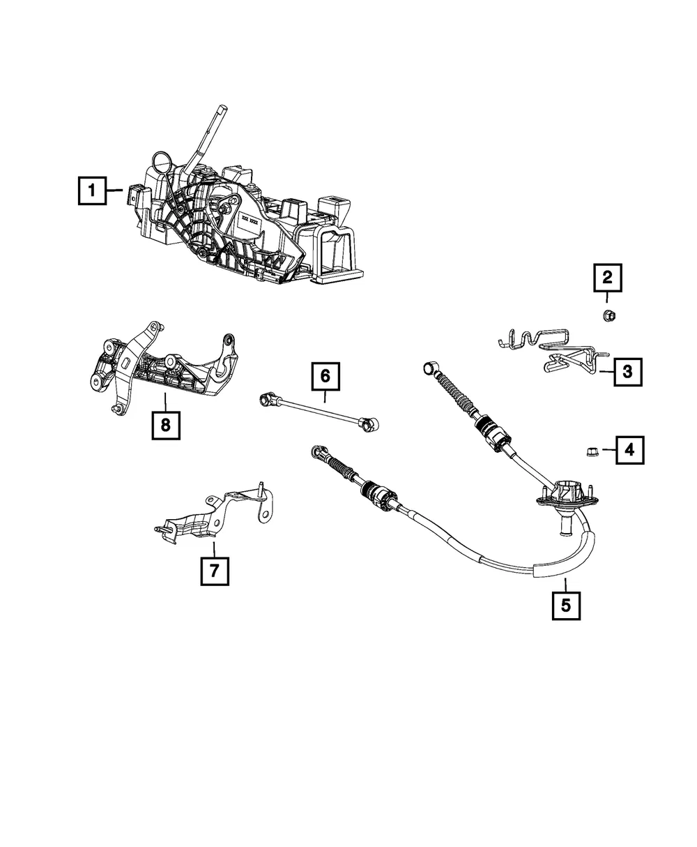Transfer Case Shifter - Mopar (4670725aa) - view 5