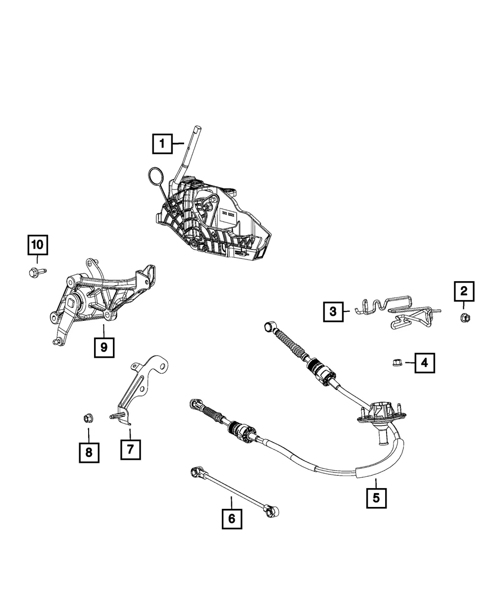 Transfer Case Shift Cable - Mopar (4670727ab)