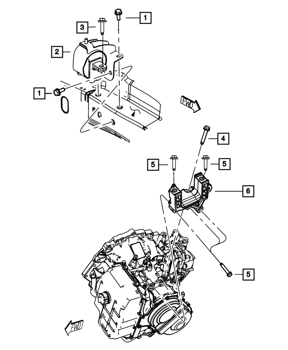 Transmission Mount Bracket - Mopar (4721335AB) - view 7