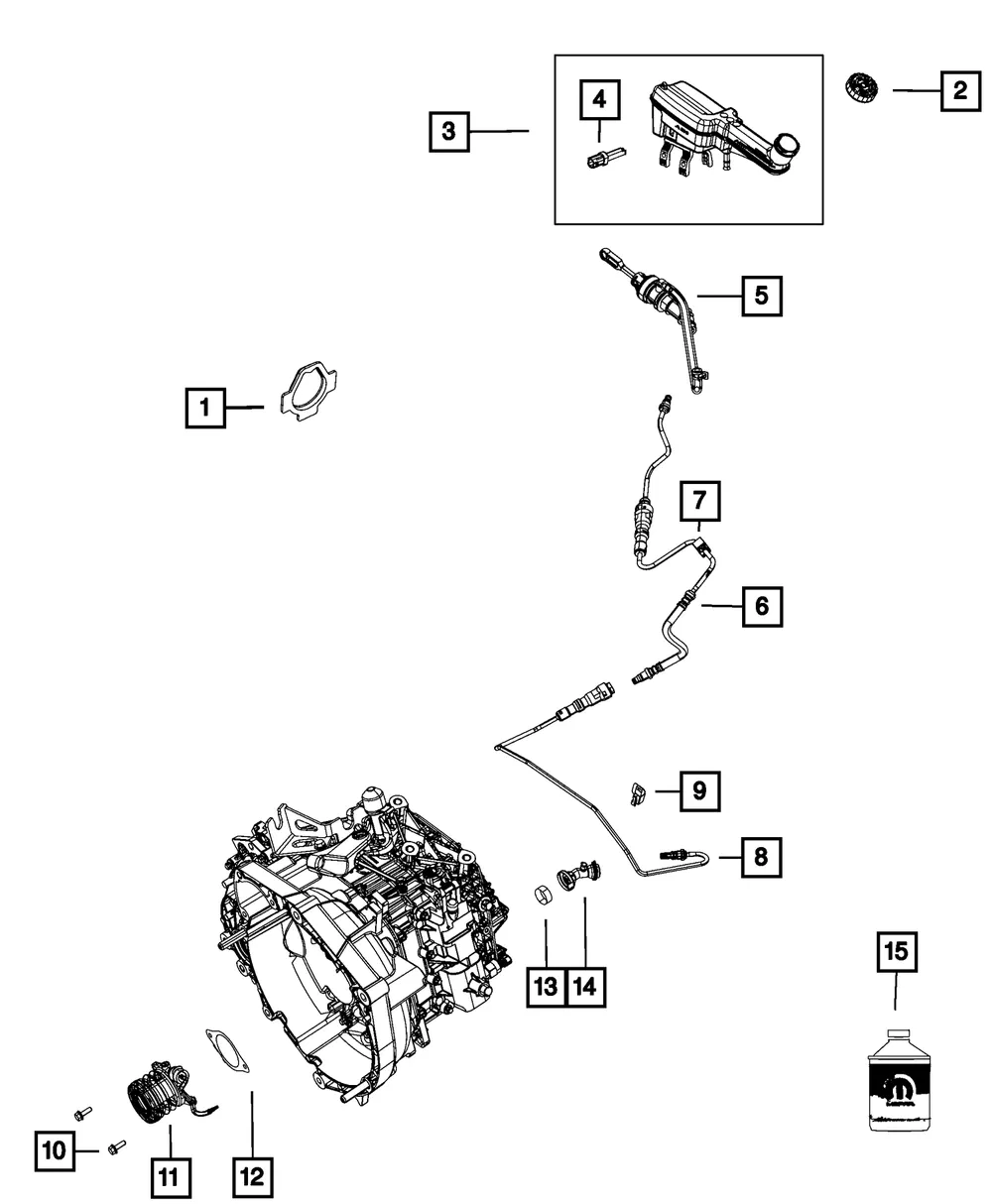 Clutch Hydraulic Hose - Mopar (4743867ai)