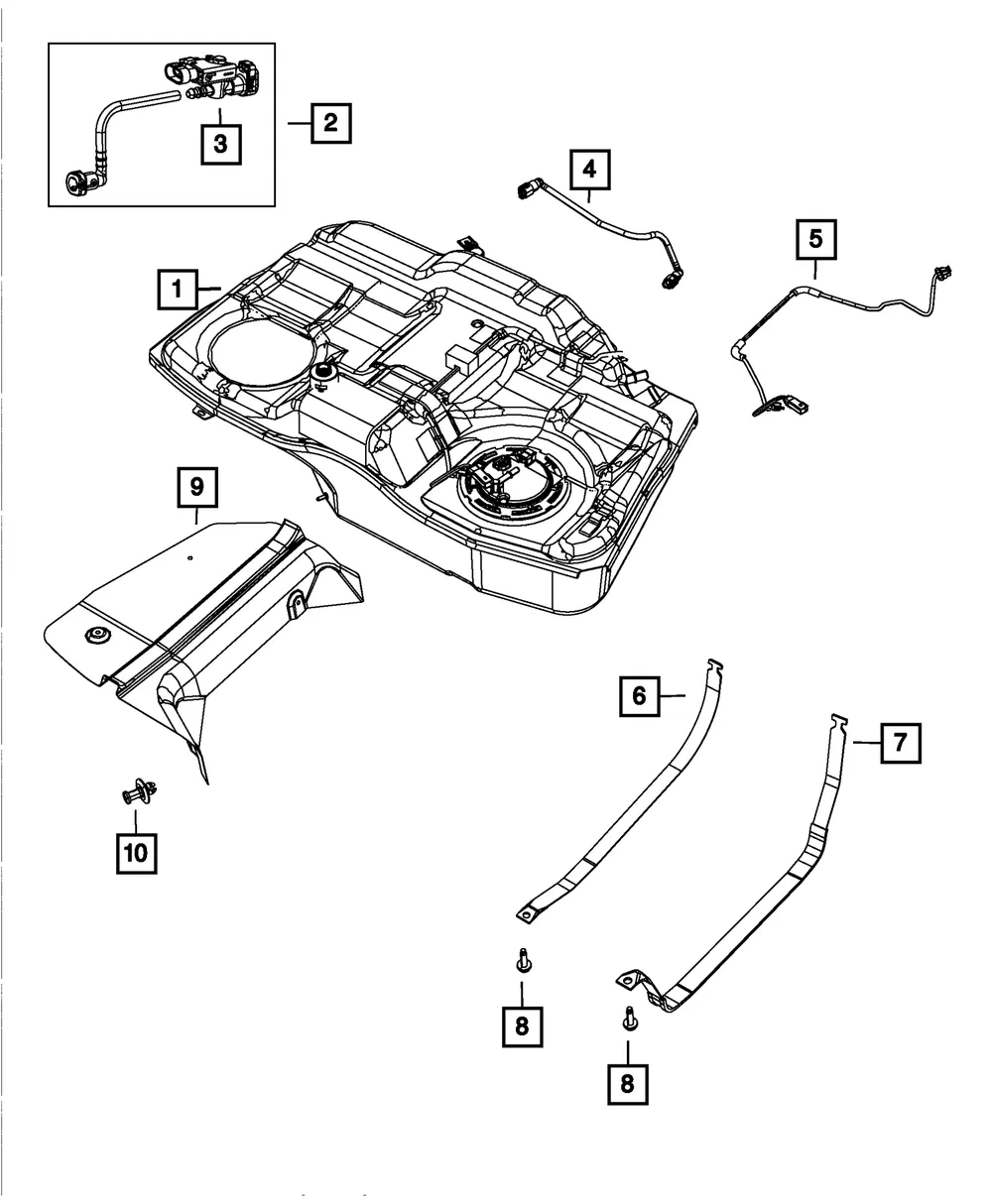 Fuel Tank Heat Shield - Mopar (4766132aa)