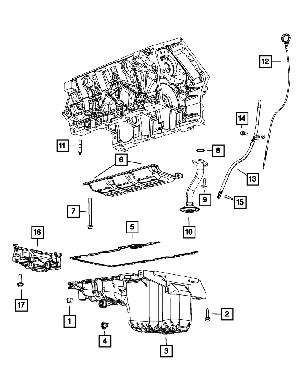 Engine Oil Level Indicator - Mopar (4792863AB) - view 8