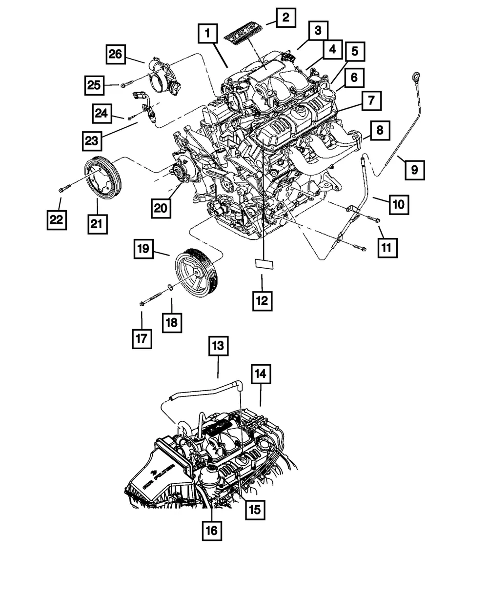 Throttle Body - Mopar (4861661AB) - view 6