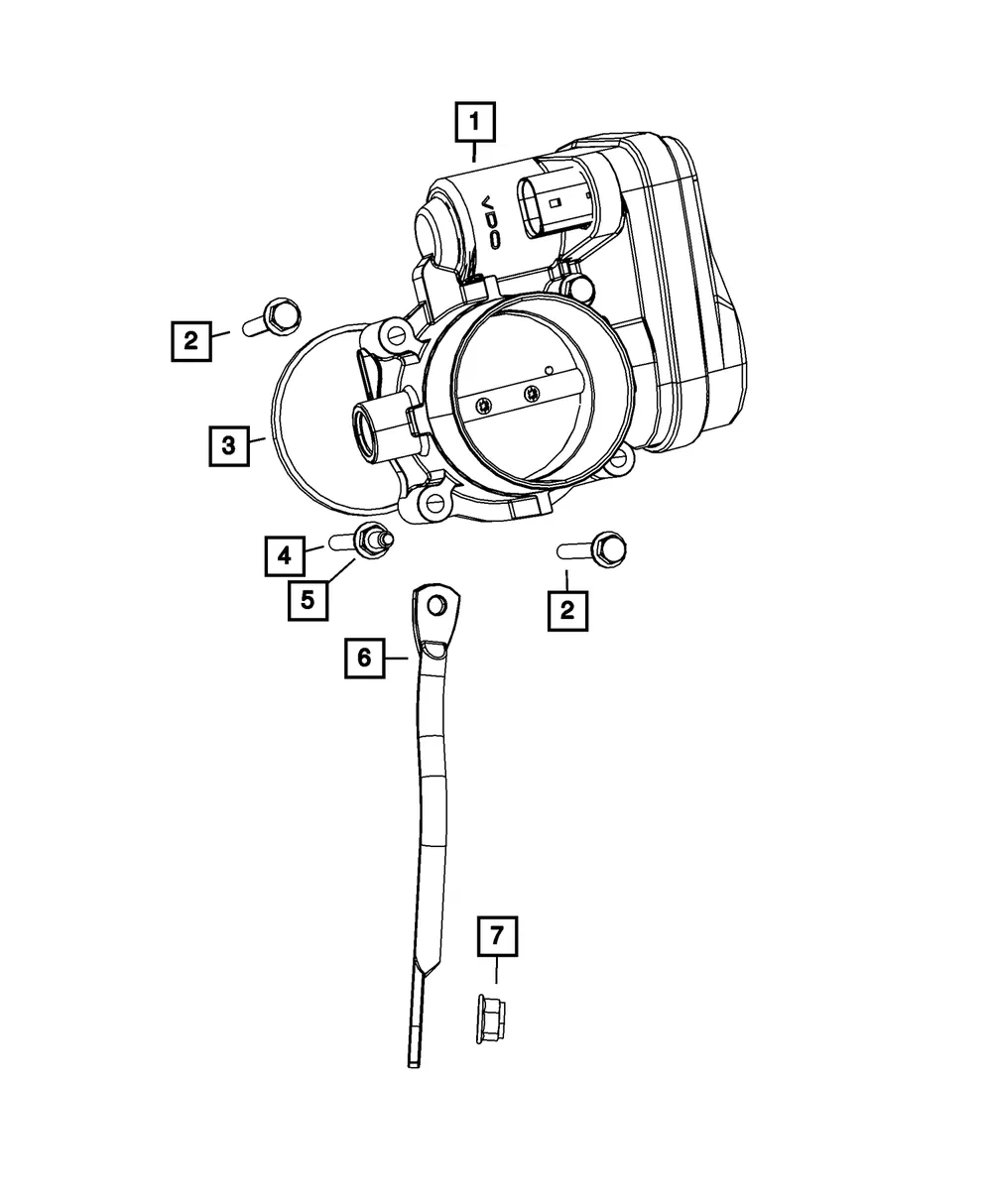 Throttle Body - Mopar (4861691AA) - view 7