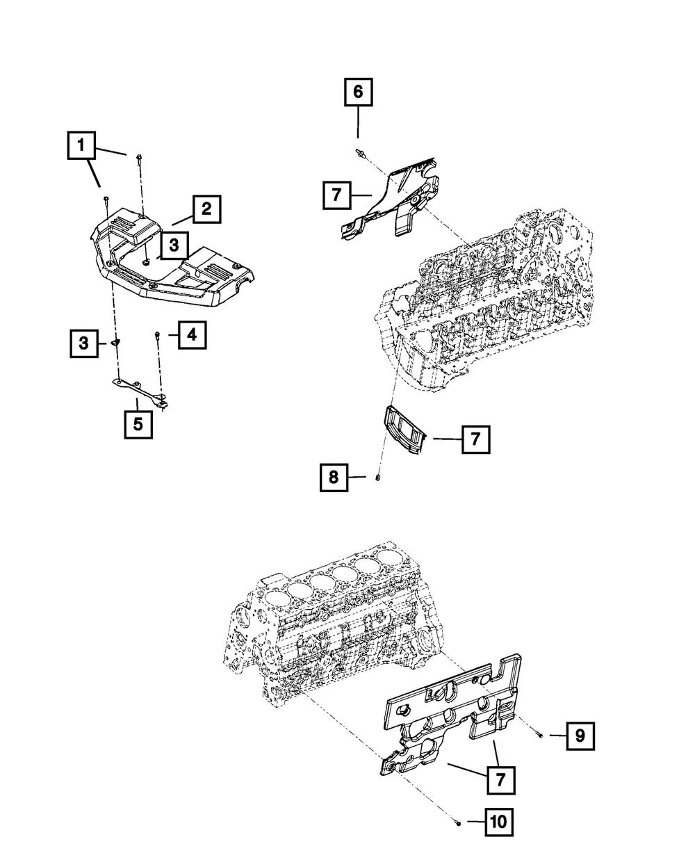 Engine Cover - Mopar (4861984AB) - view 7