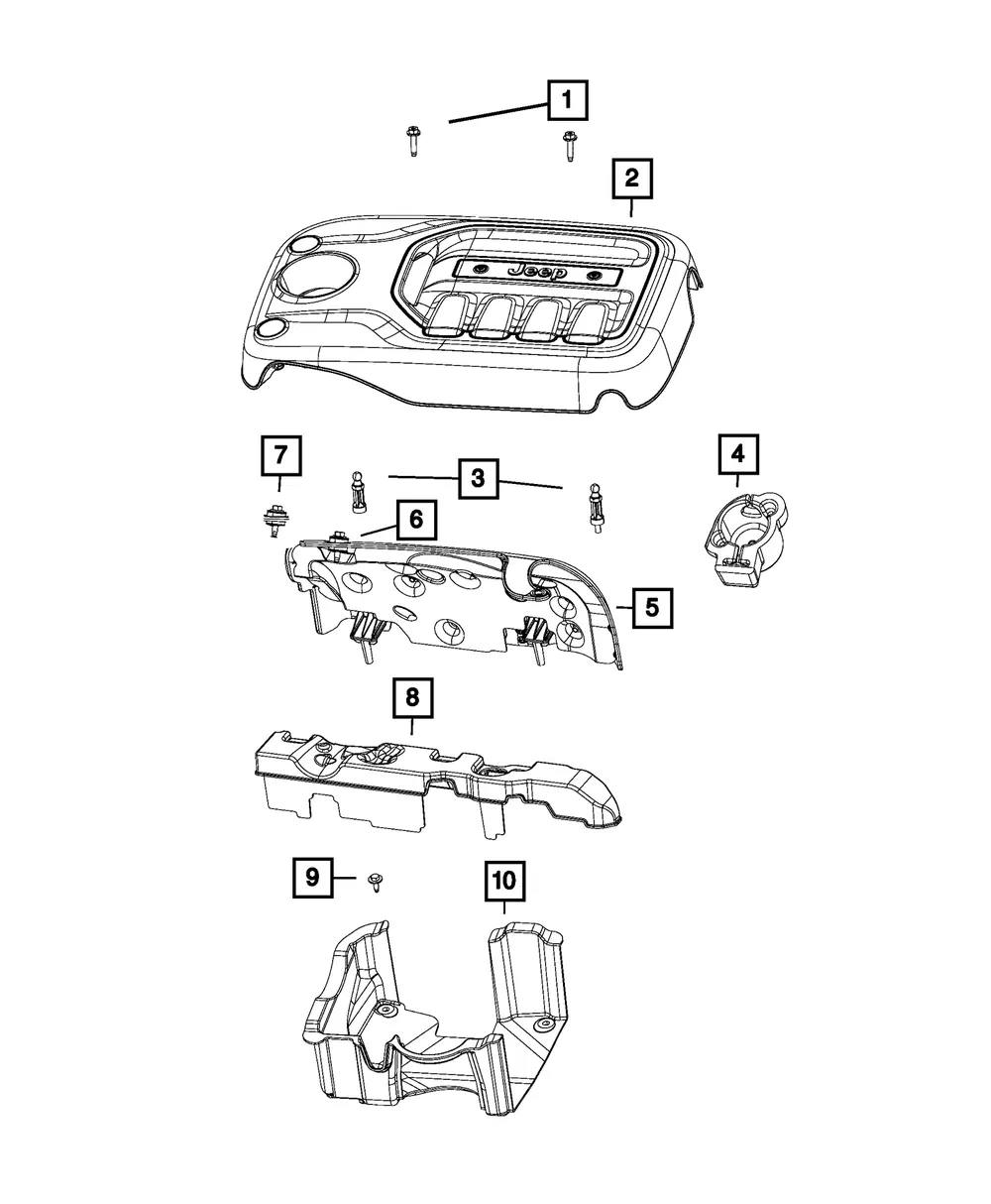 Engine Cover - Mopar (4861992ac) - view 3