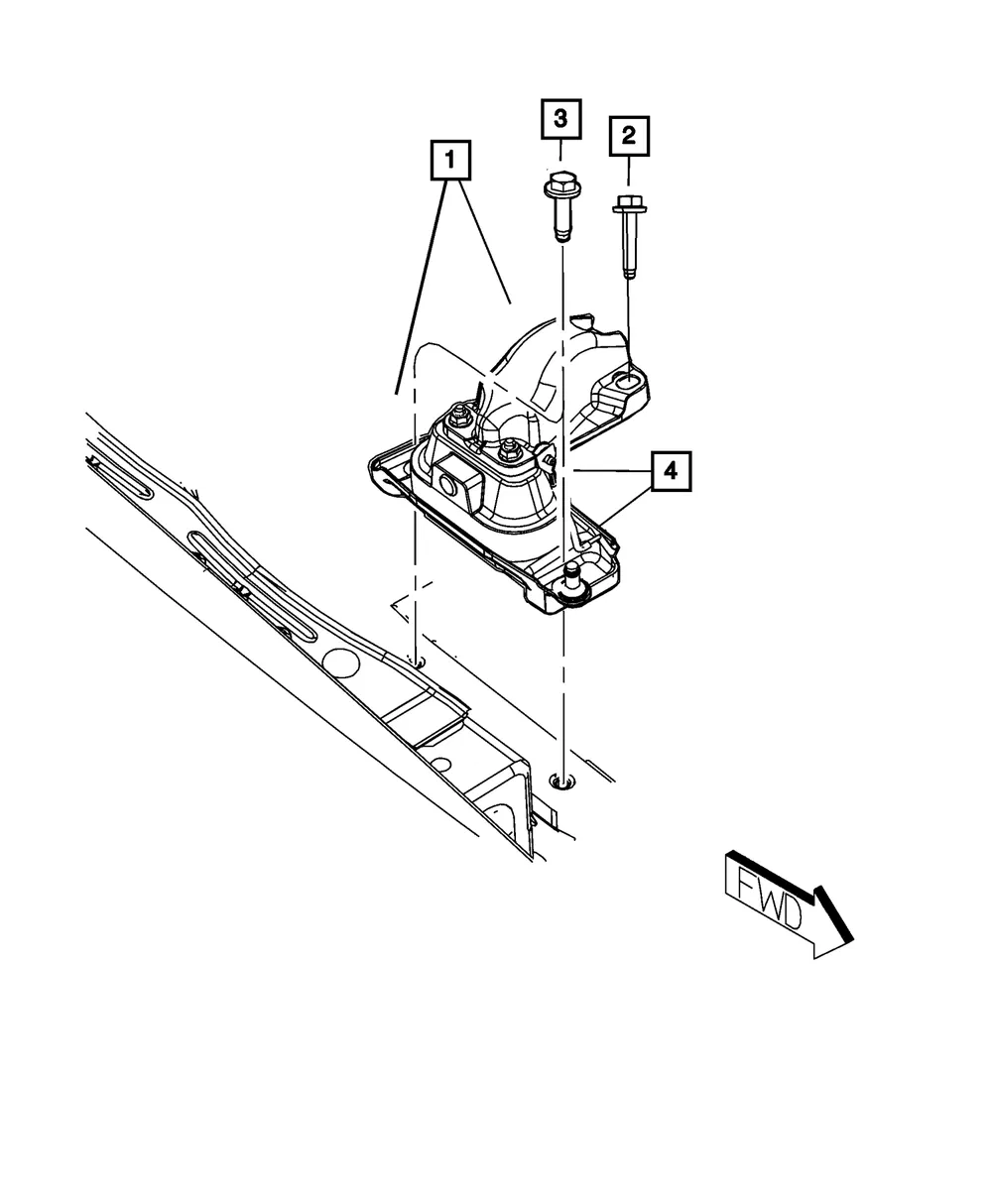 Engine Mount Support - Mopar (4880494AB) - view 5
