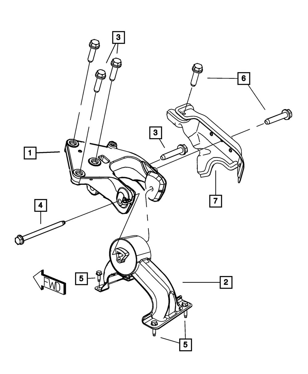 Transmission Support - Mopar (4880603AB) - view 5