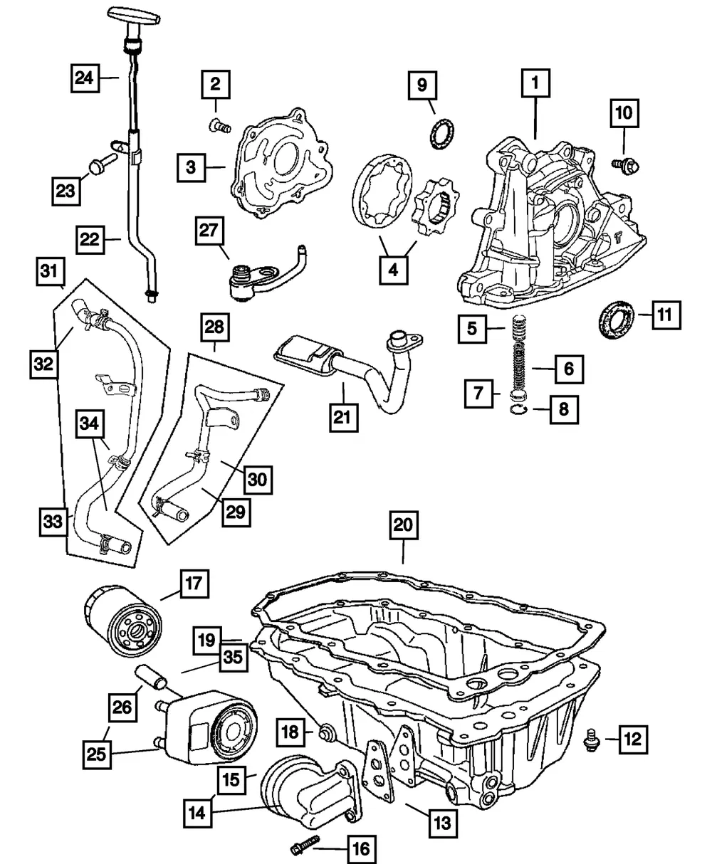 Engine Oil Pan - Mopar (4884385AE) - view 6