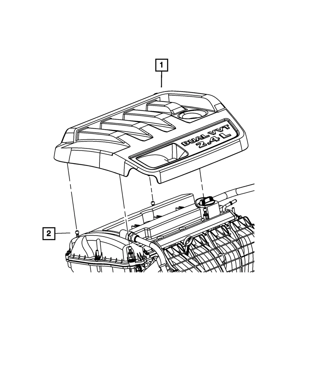 Engine Cover - Mopar (4891689AB) - view 6