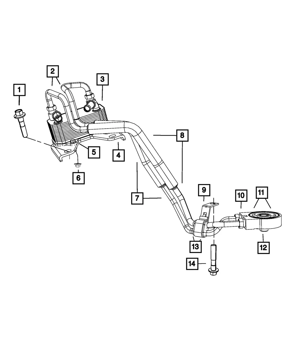Engine Oil Cooler - Mopar (4892377ab)