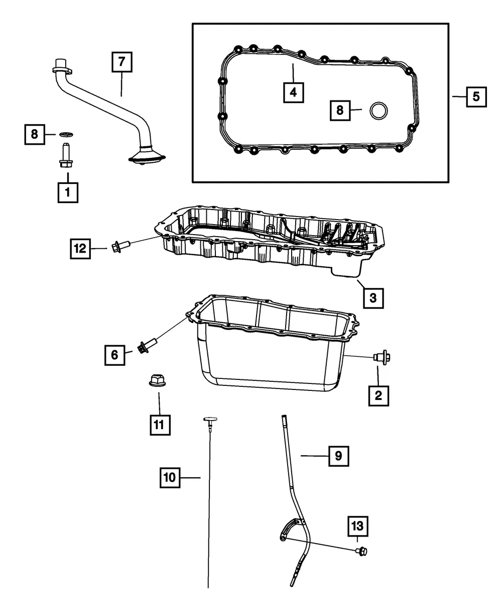 Oil Pan - Mopar (4892386AA) - view 4