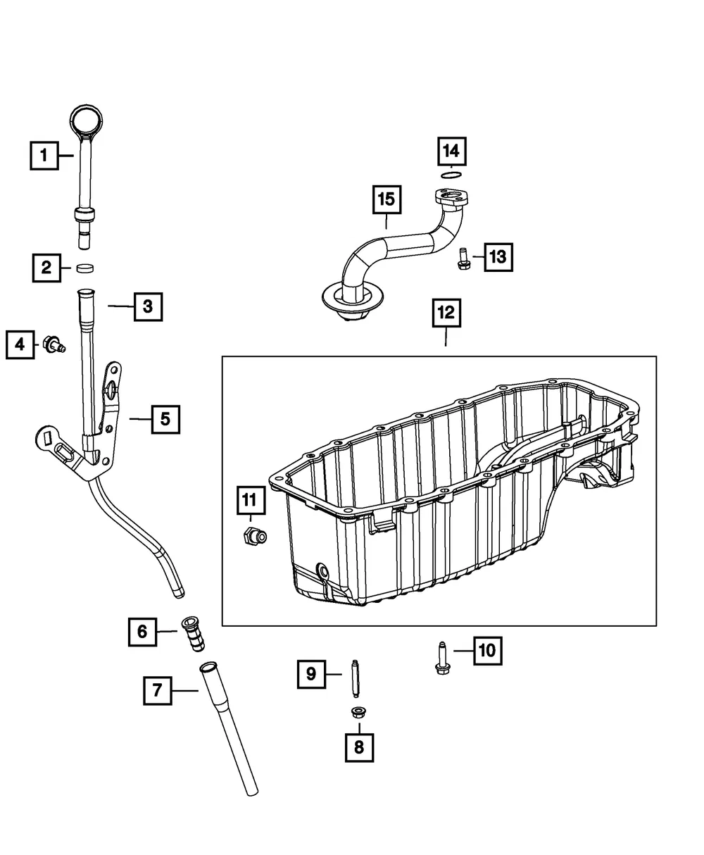 Engine Oil Pan - Mopar (4892916AC) - view 2