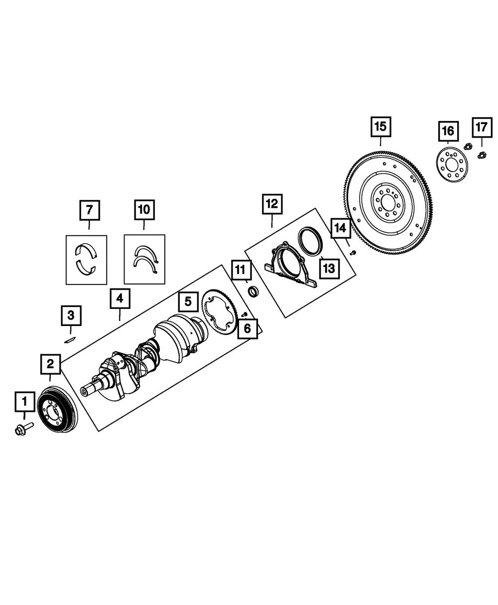 Crankshaft - Mopar (4893356aa) - view 4