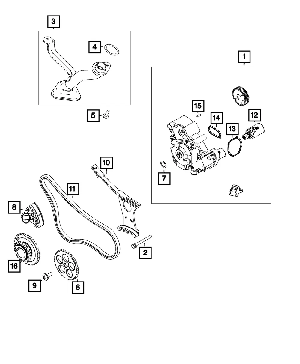 Timing Chain Guide - Mopar (4893702AB) - view 6