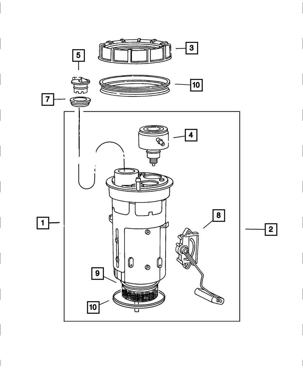 Fuel Level Unit Kit - Mopar (4897669AB) - view 8