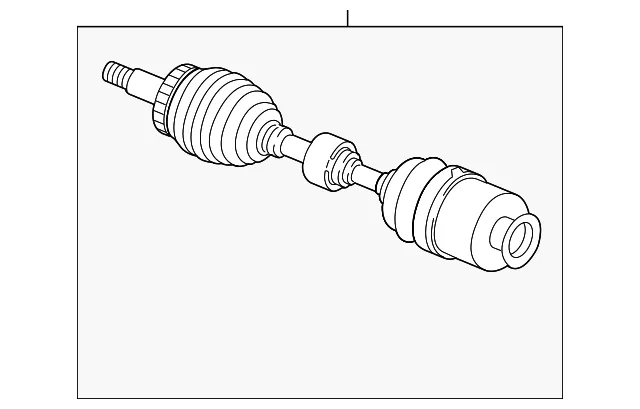 Axle Assembly - Driver's Side (LH) - Kia (49500-1U400)