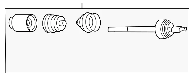Axle Assembly - Passenger Side (RH) - Kia (49500-2G301)