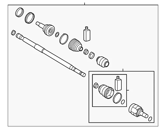 Cv Axle Assembly - Kia (49500-A7500)