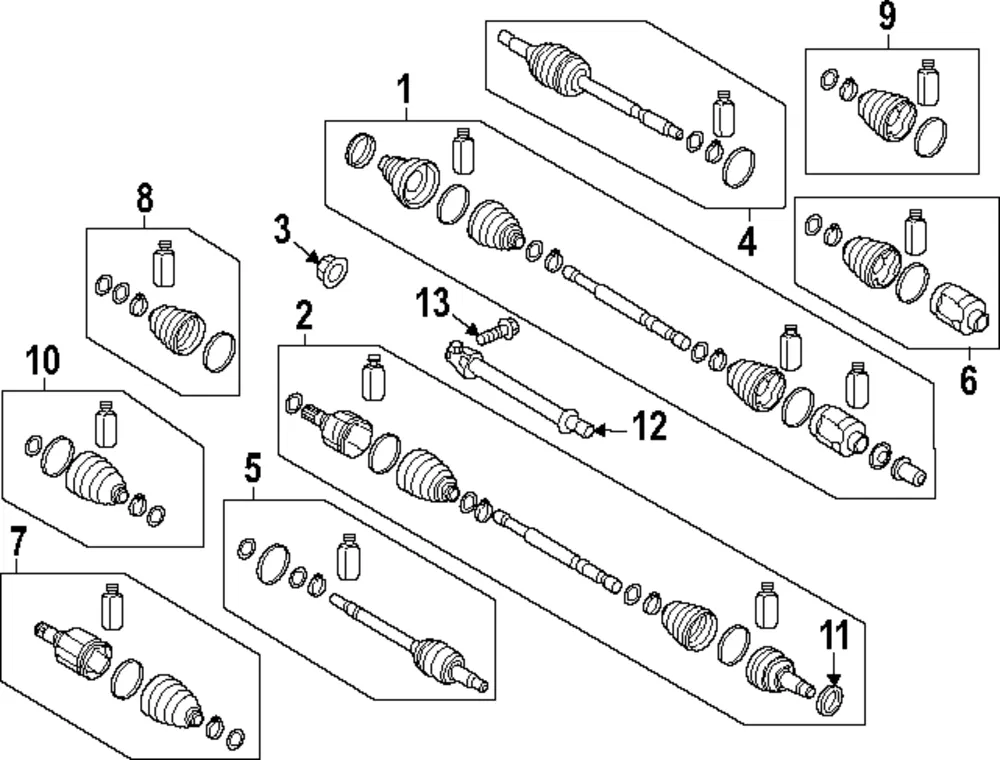 Axle Assembly - Kia (49500-AT010)