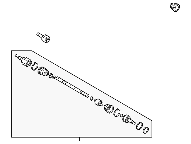 Axle Assembly - Kia (49500-B2500SJ)