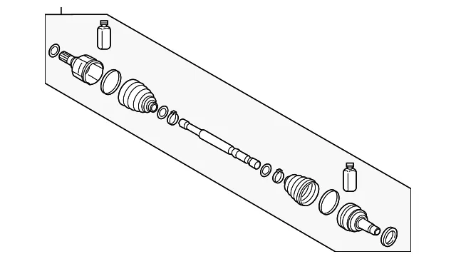 Axle Assembly - Kia (49500-CH000)