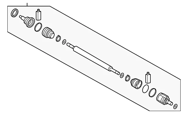 Axle Assembly - Kia (49500-D4200SJ)