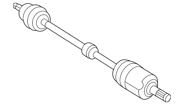 Drive Axle - Driver's Side (LH) - Kia (49501-1F200)