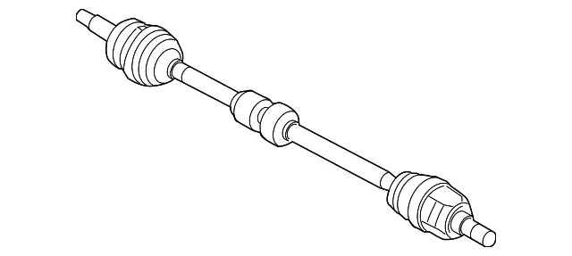 Axle Assembly - Driver's Side (LH) - Kia (49501-1M810)