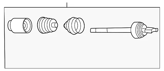 Axle Assembly - Driver's Side (LH) - Kia (49501-2G001)