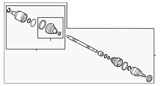 Axle Assembly - Kia (49501-2T750SJ)