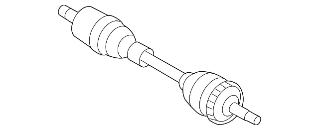 Drive Axle - Driver's Side (LH) - Kia (49501-3F030)