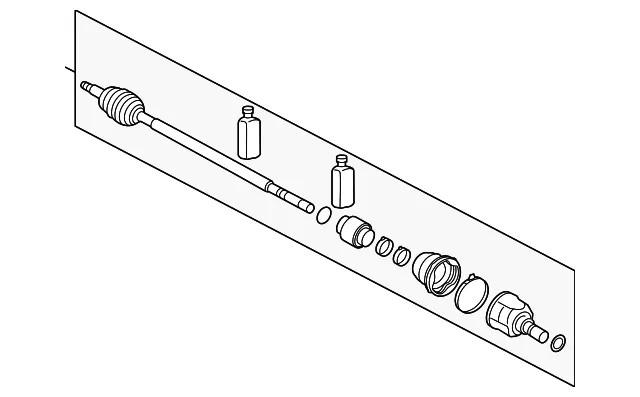 Axle Assembly - Kia (49501-3S350SJ)
