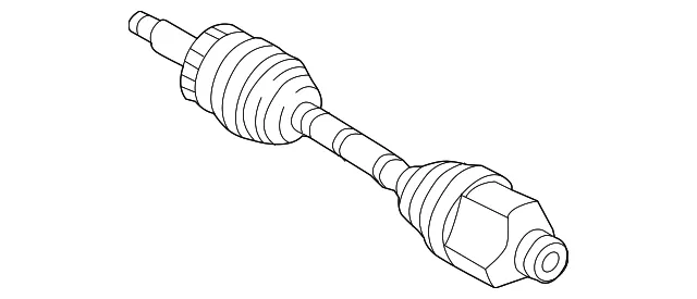 Axle Assembly - Passenger Side (RH) - Kia (49501-C6200)