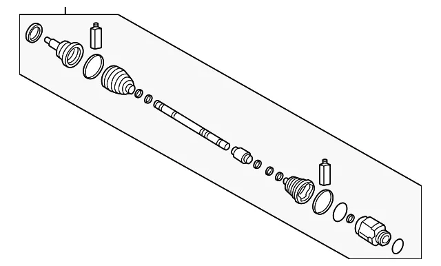 Axle Assembly - Kia (49501-D4450SJ)
