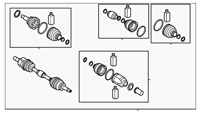 Axle Assembly - Kia (49501-K0220)