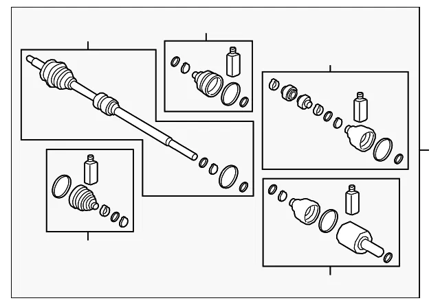 Axle Assembly - Kia (49501-M7450)