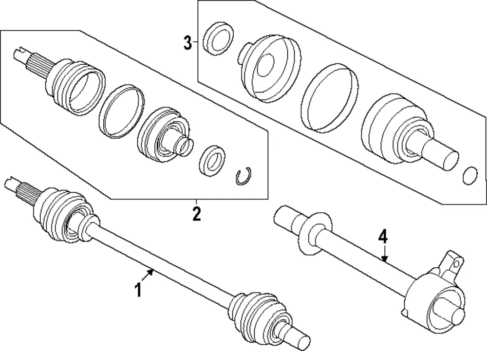Axle Assembly - Kia (49601-DO000)